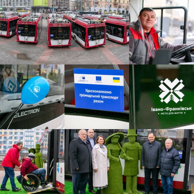 З понеділка – на новий маршрут: автономні тролейбуси у Франківську вже готові возити людей