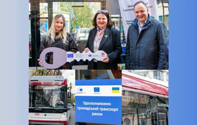Європейський курс на колесах: Івано-Франківськ отримав 9 сучасних дуобусів за підтримки ЄС