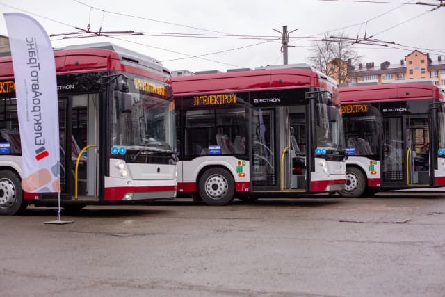 Їздять з рогами і без: На маршрути Франківська виїжджають українські дуобуси